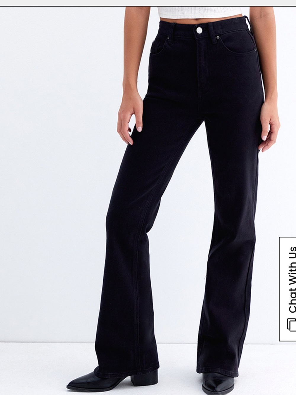 Pacsun High-Waist Black bootcut Jeans for Women
